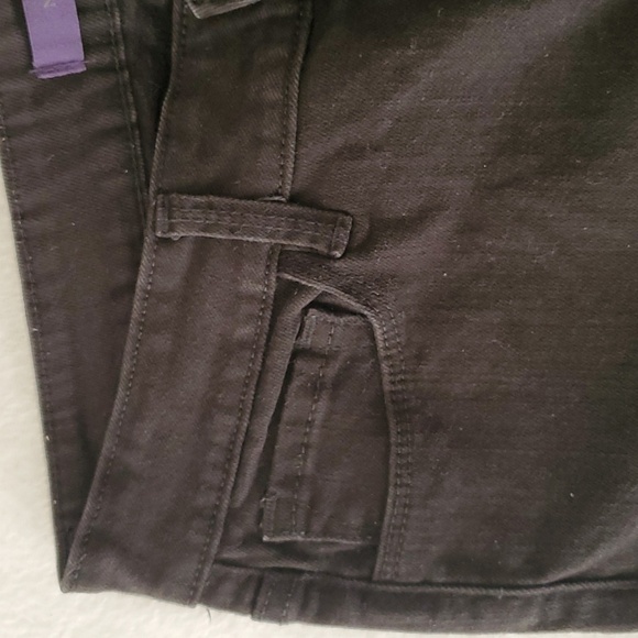 NYDJ Stretch Capri Jeans Rhinestone Button Cuff Sz 10 - Picture 6 of 8